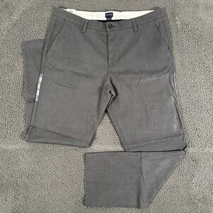 Dockers Pants Mens 38x32 Gray Straight Fit Stretch Performance